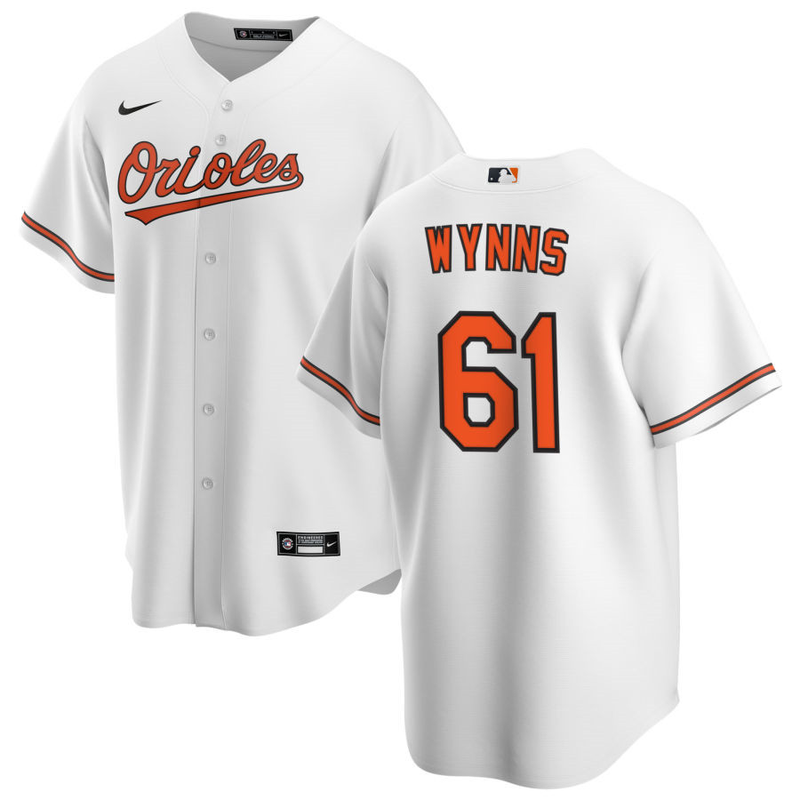 Nike Men #61 Austin Wynns Baltimore Orioles Baseball Jerseys Sale-White